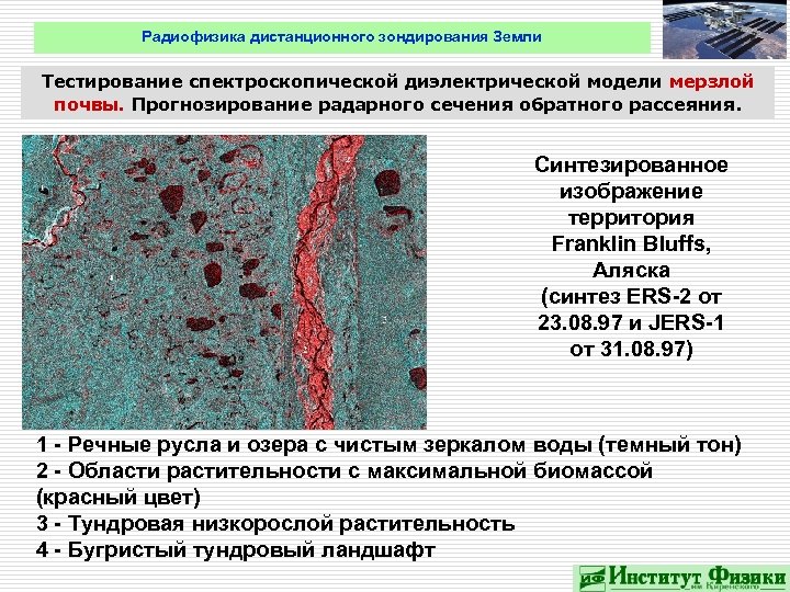 Радиофизика дистанционного зондирования Земли Тестирование спектроскопической диэлектрической модели мерзлой почвы. Прогнозирование радарного сечения обратного
