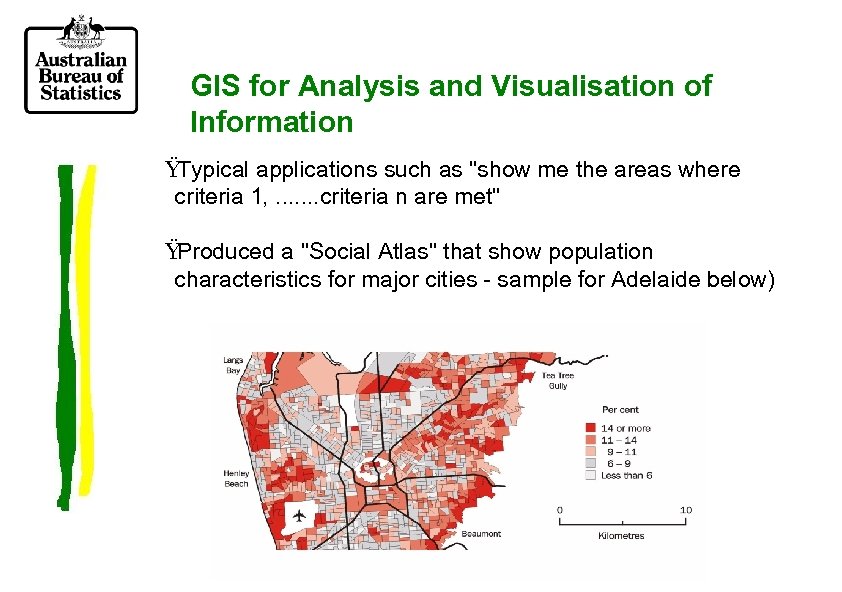 GIS for Analysis and Visualisation of Information Ÿ Typical applications such as 