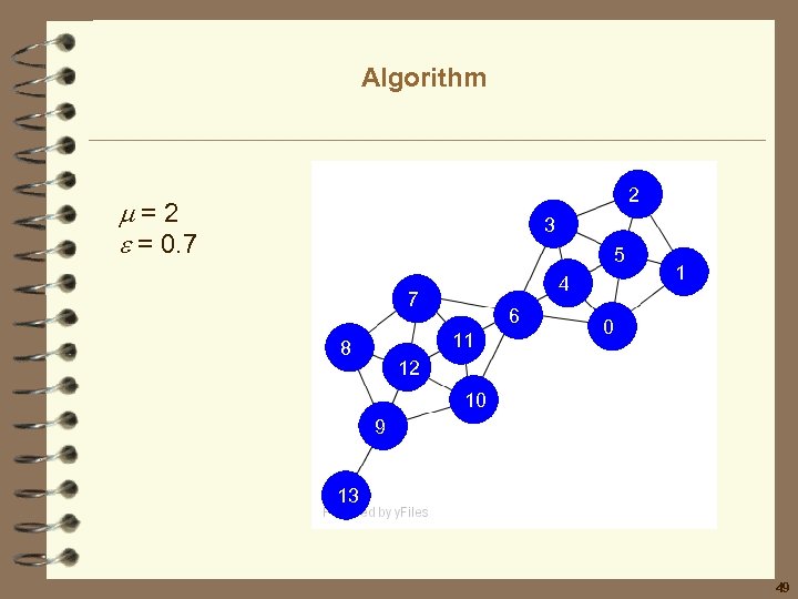 Algorithm 2 = 0. 7 3 5 4 7 6 11 8 1 0