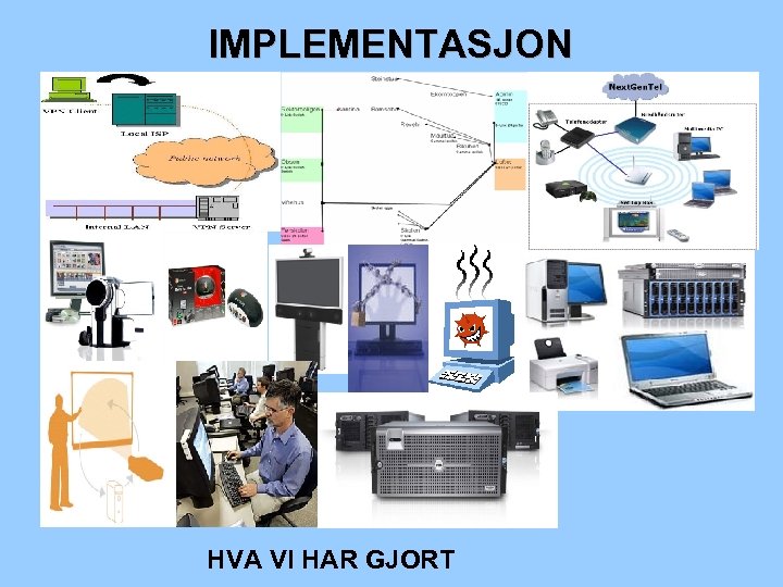 IMPLEMENTASJON HVA VI HAR GJORT 