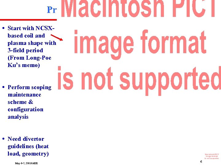 Proposed Analysis Procedure • Start with NCSXbased coil and plasma shape with 3 -field