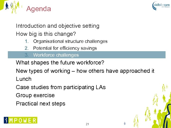 Agenda Introduction and objective setting How big is this change? 1. Organisational structure challenges