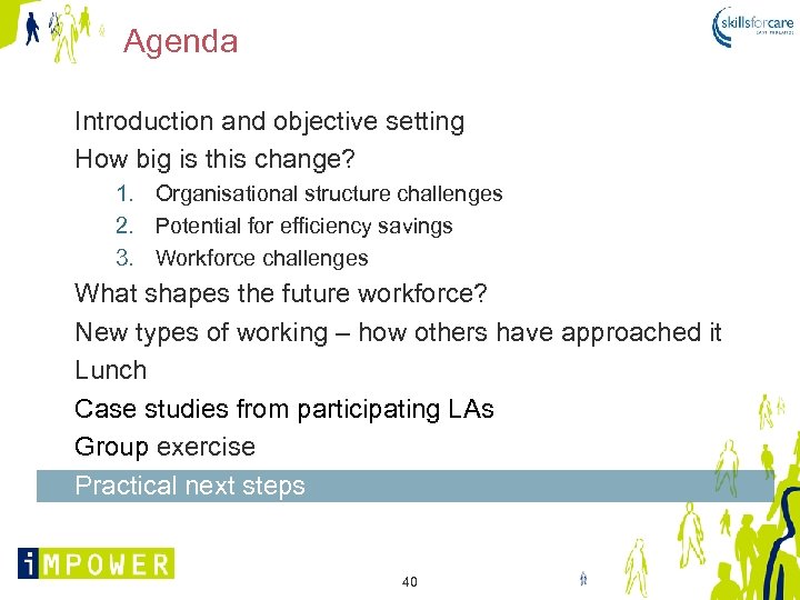 Agenda Introduction and objective setting How big is this change? 1. Organisational structure challenges