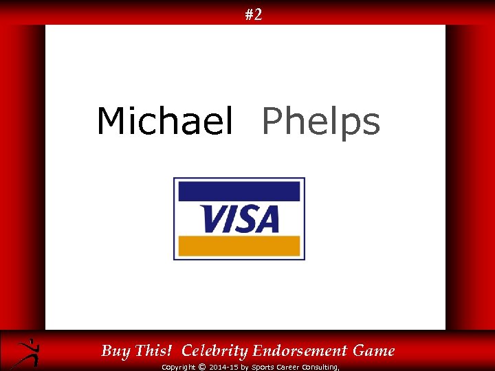 #2 Michael Phelps Buy This! Celebrity Endorsement Game Copyright © 2014 -15 by Sports