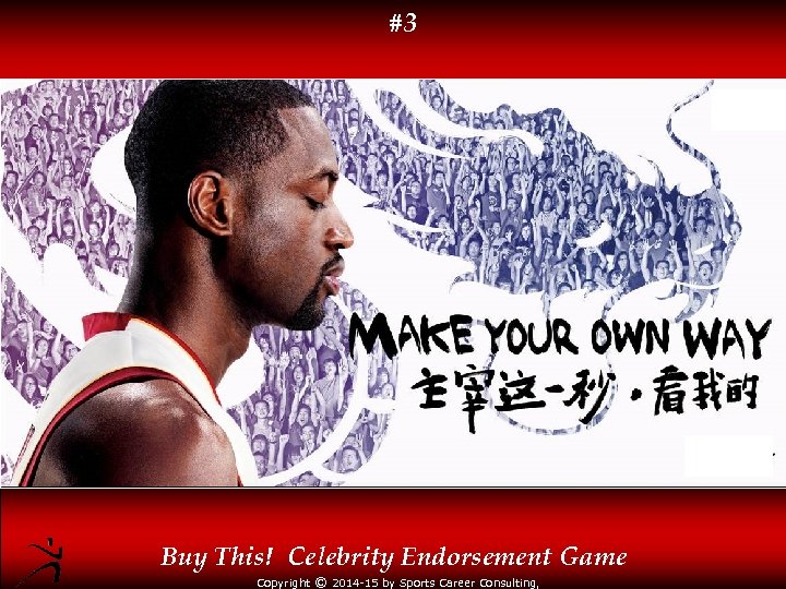 #3 Buy This! Celebrity Endorsement Game Copyright © 2014 -15 by Sports Career Consulting,