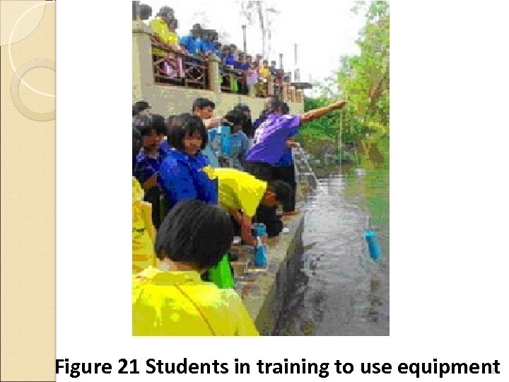 Figure 21 Students in training to use equipment 28 