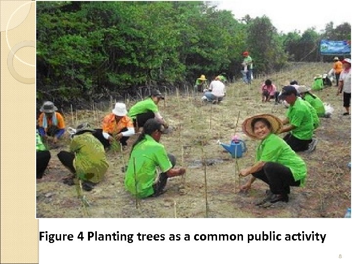 Figure 4 Planting trees as a common public activity 8 
