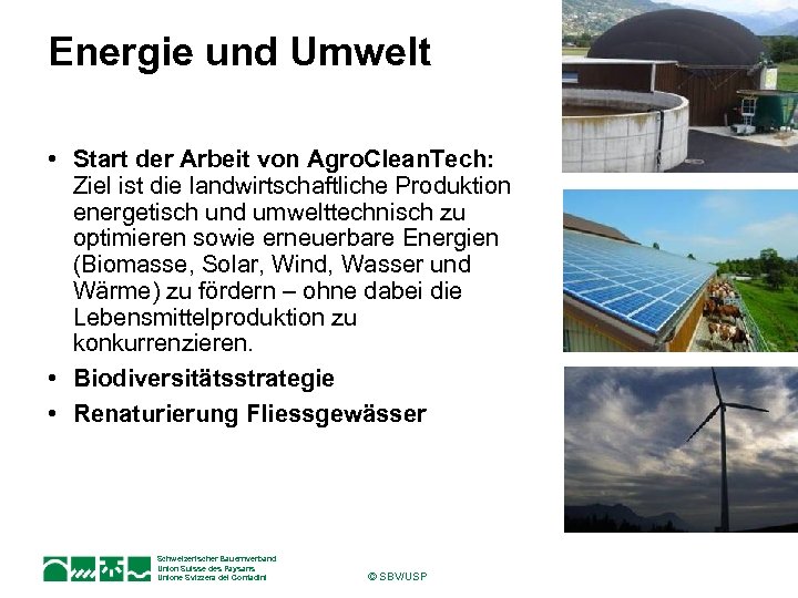 Energie und Umwelt • Start der Arbeit von Agro. Clean. Tech: Ziel ist die