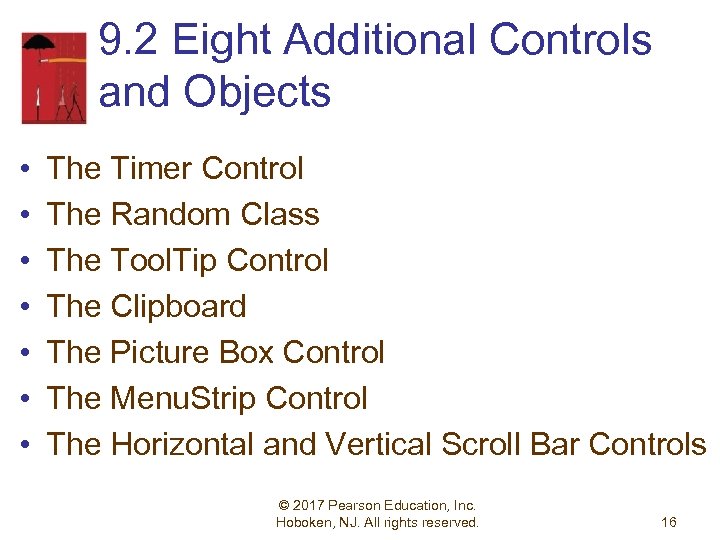 9. 2 Eight Additional Controls and Objects • • The Timer Control The Random