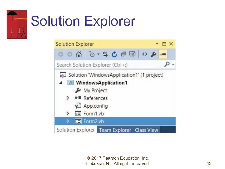 Solution Explorer © 2017 Pearson Education, Inc. Hoboken, NJ. All rights reserved. 43 