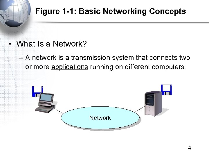 Figure 1 -1: Basic Networking Concepts • What Is a Network? – A network