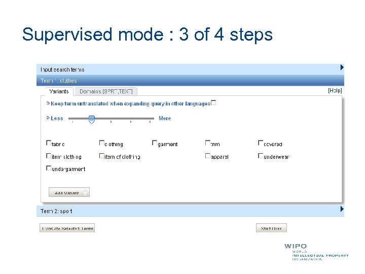 Supervised mode : 3 of 4 steps 