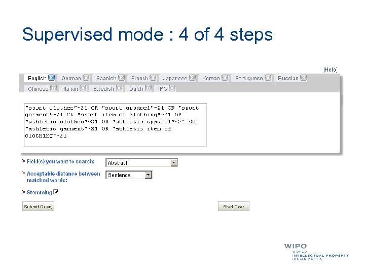 Supervised mode : 4 of 4 steps 