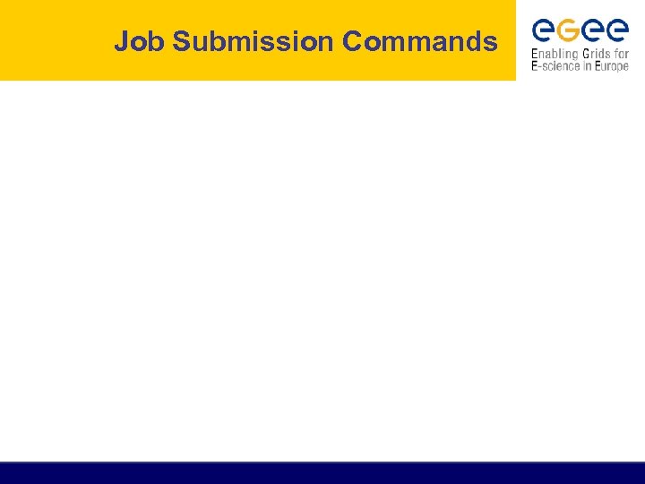 Job Submission Commands 