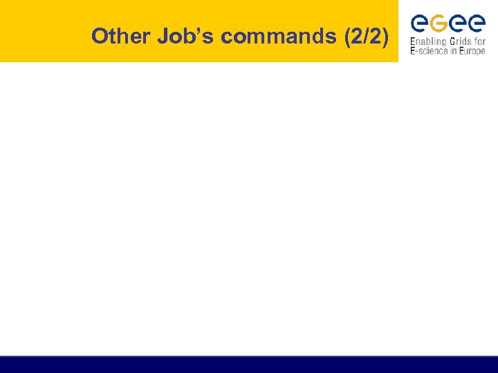 Other Job’s commands (2/2) 
