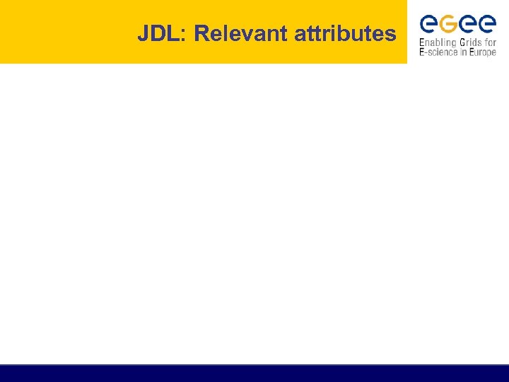 JDL: Relevant attributes 
