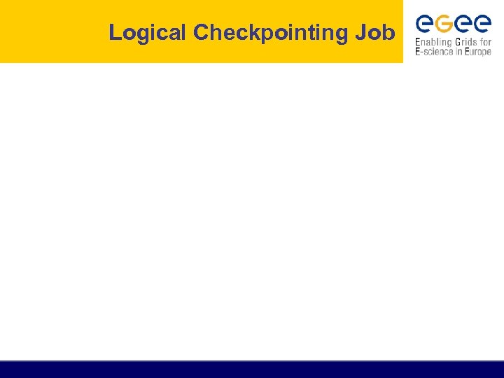 Logical Checkpointing Job 