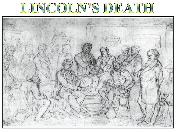 Sketch of Lincoln’s death 