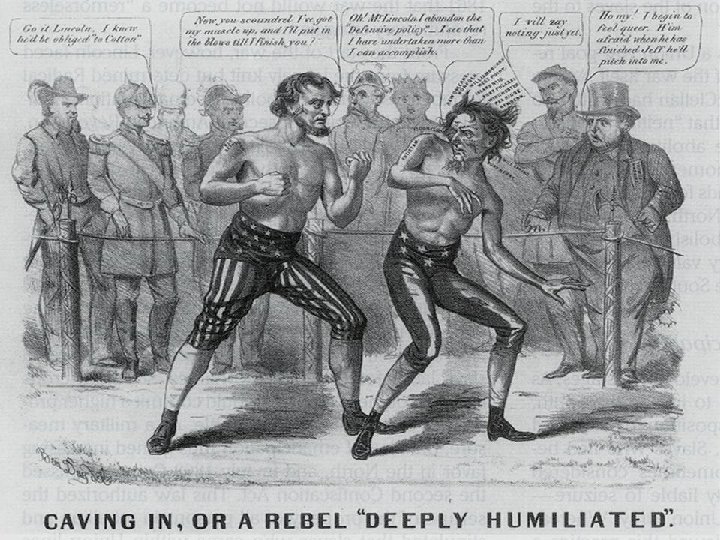 Cartoon: Lincoln vs Davis 