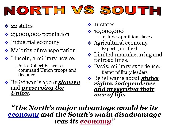 v v v 22 states 23, 000 population Industrial economy Majority of transportation Lincoln,