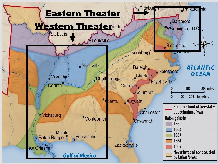 Eastern Theater Western Theater 