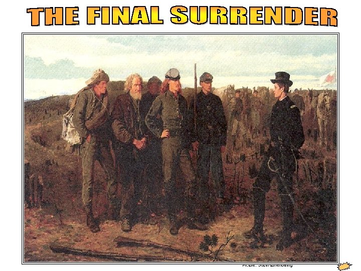 Picture: South surrendering 