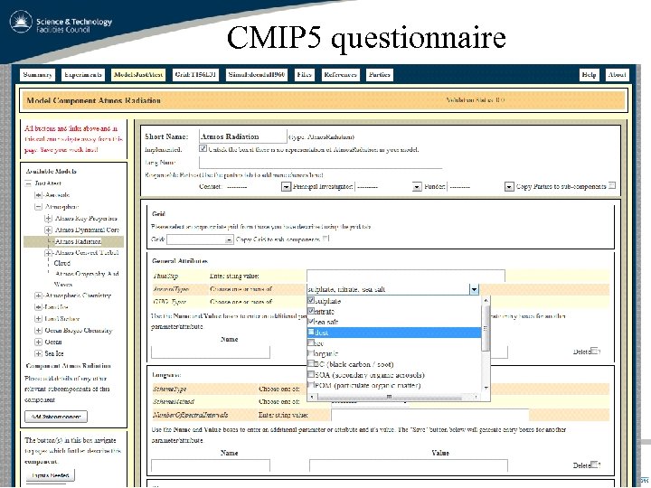 CMIP 5 questionnaire 