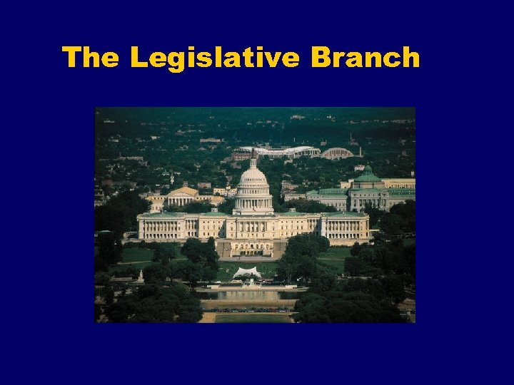 The Legislative Branch 