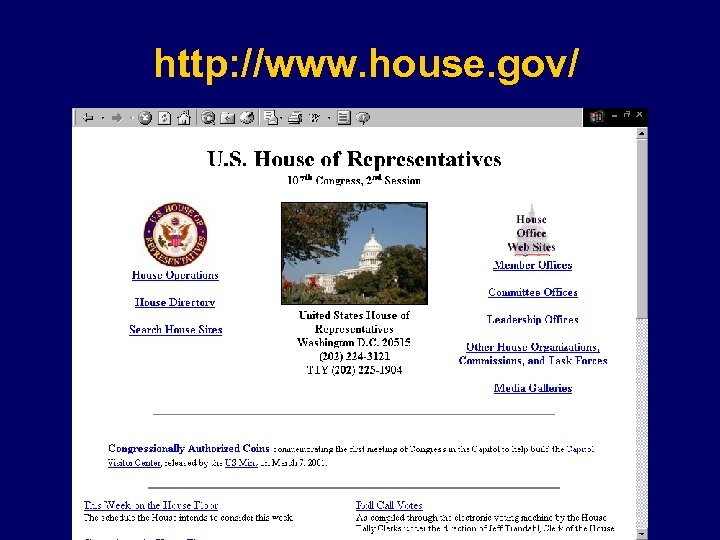 http: //www. house. gov/ 