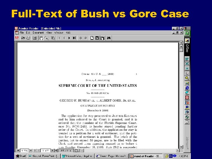 Full-Text of Bush vs Gore Case 