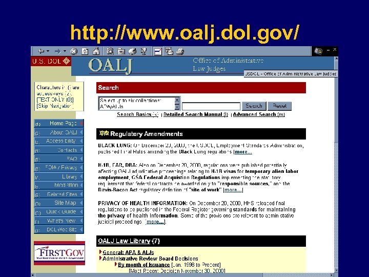 http: //www. oalj. dol. gov/ 