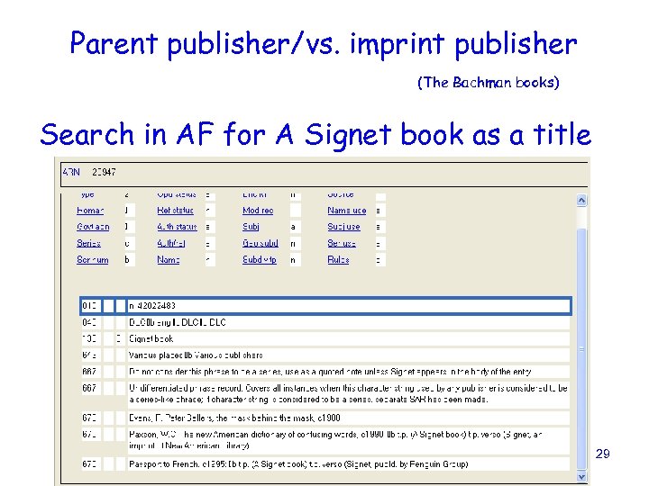 Parent publisher/vs. imprint publisher (The Bachman books) Search in AF for A Signet book