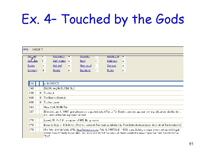 Ex. 4– Touched by the Gods 61 