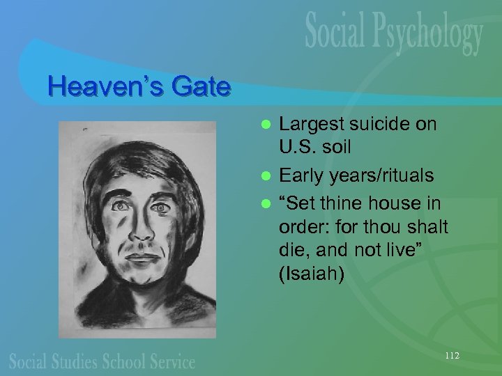 Heaven’s Gate Largest suicide on U. S. soil l Early years/rituals l “Set thine