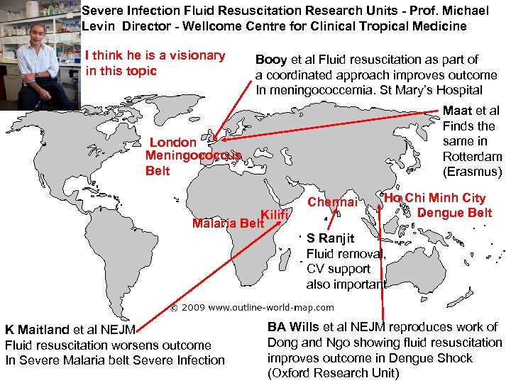 Severe Infection Fluid Resuscitation Research Units - Prof. Michael Levin Director - Wellcome Centre