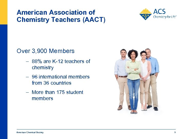 American Association of Chemistry Teachers (AACT) Over 3, 900 Members – 88% are K-12