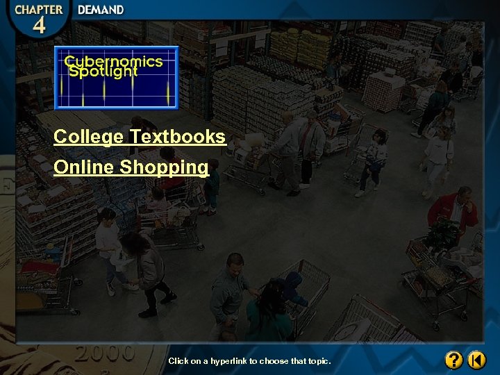 College Textbooks Online Shopping Click on a hyperlink to choose that topic. 