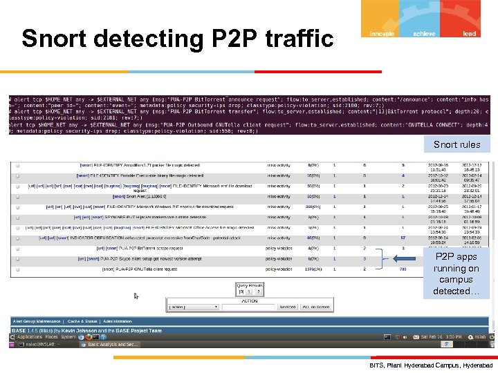 Snort detecting P 2 P traffic Snort rules P 2 P apps running on