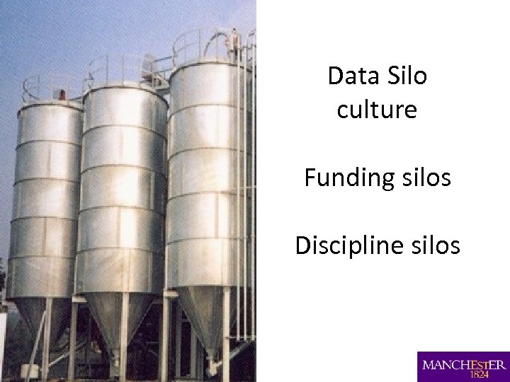 Data Silo culture Funding silos Discipline silos 