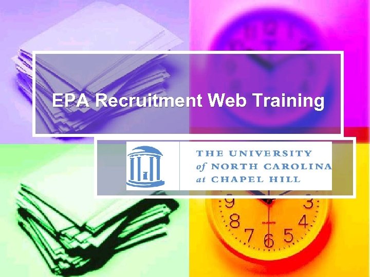 EPA Recruitment Web Training 