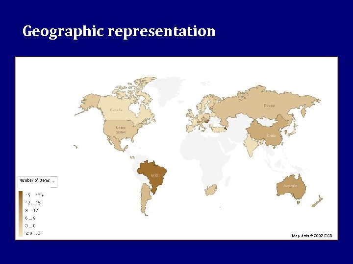 Geographic representation 