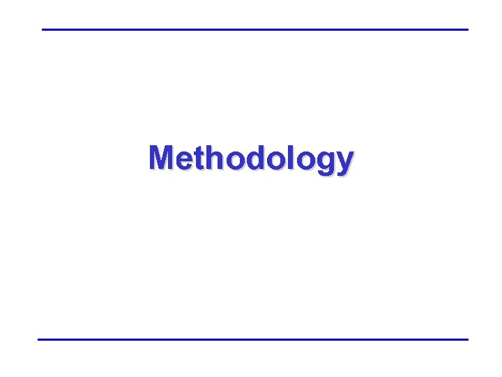Methodology 