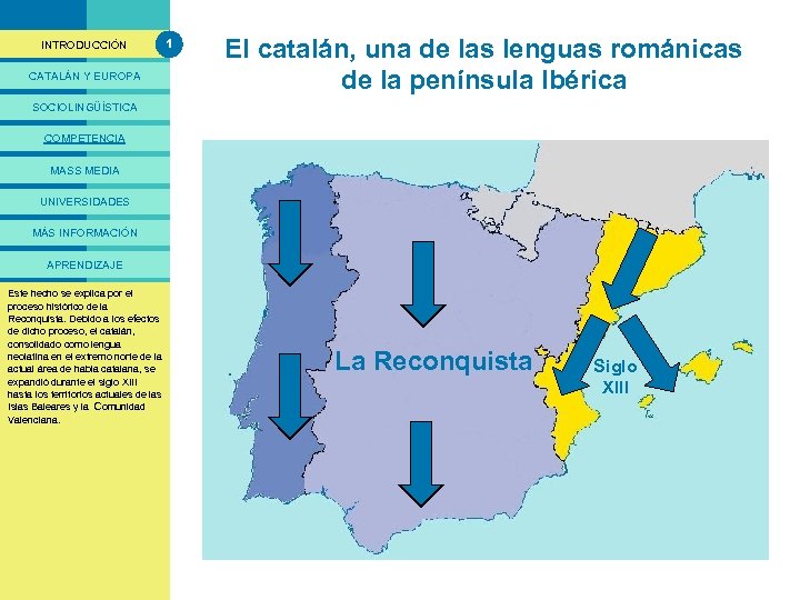 PRESENTACIÓ INTRODUCCIÓN CATALÁN Y EUROPA 1 El catalán, una de las lenguas románicas de