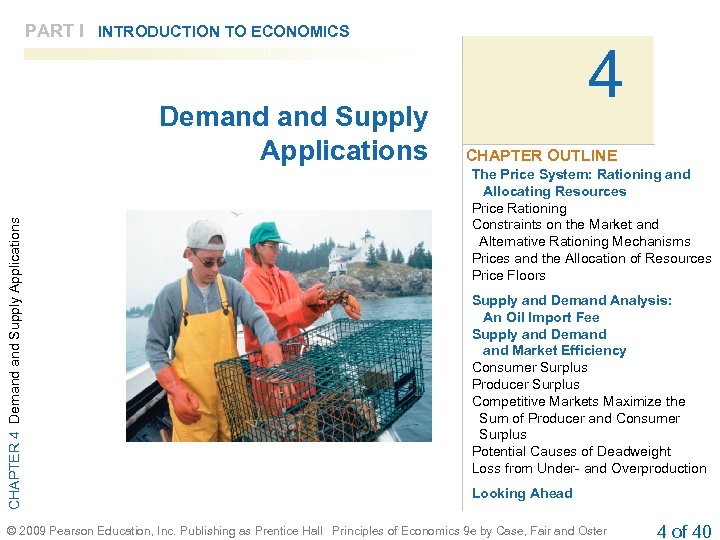 PART I INTRODUCTION TO ECONOMICS CHAPTER 4 Demand and Supply Applications 4 CHAPTER OUTLINE