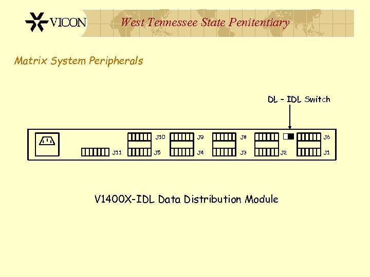 West Tennessee State Penitentiary Matrix System Peripherals DL – IDL Switch J 10 J