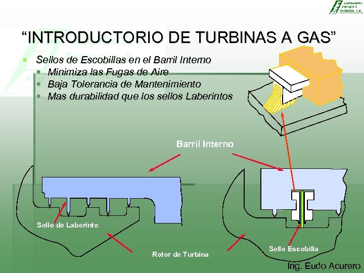 “INTRODUCTORIO DE TURBINAS A GAS” § Sellos de Escobillas en el Barril Interno §
