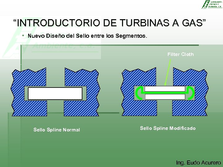 “INTRODUCTORIO DE TURBINAS A GAS” • Nuevo Diseño del Sello entre los Segmentos. Filter