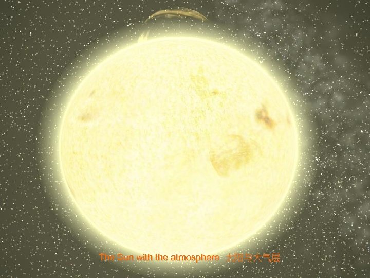 The Sun with the atmosphere 太阳与大气层 