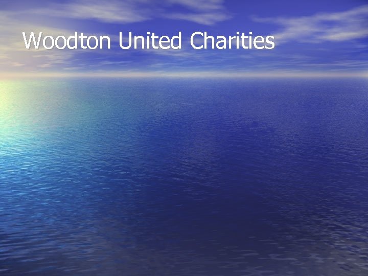 Woodton United Charities 