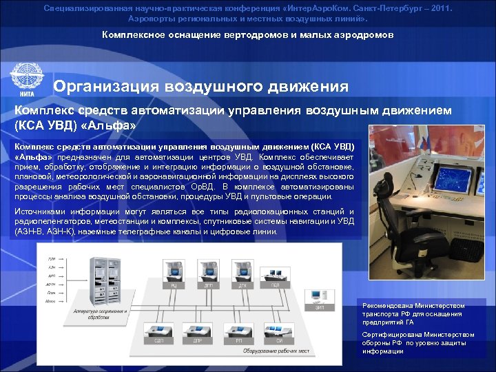 Специализированная научно-практическая конференция «Интер. Аэро. Ком. Санкт-Петербург – 2011. Аэропорты региональных и местных воздушных